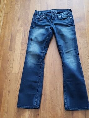 Big Star Women's Blue Boot-Cut Jeans with Light Fading